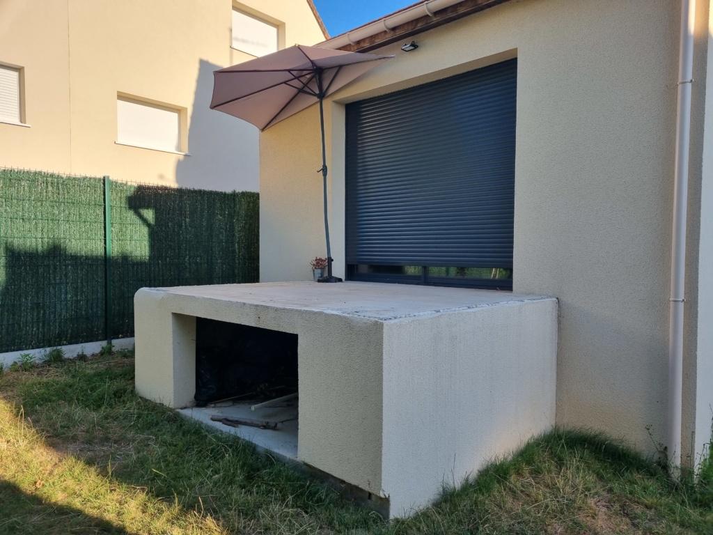 Terrasse surélevée avant installation d'un garde corps